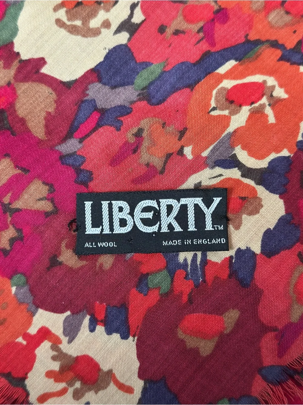 Liberty London All Wool Floral Scarf 50